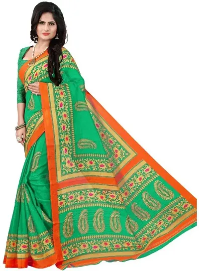 Stylish Art Silk Bollywood Saree with Blouse piece For Women Pack Of 1