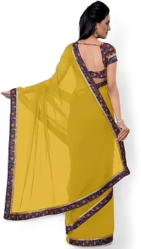 Beautiful Georgette Saree with Blouse piece-thumb1