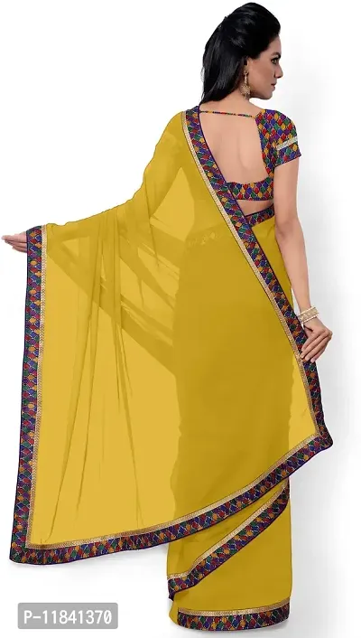 Beautiful Georgette Saree with Blouse piece-thumb2