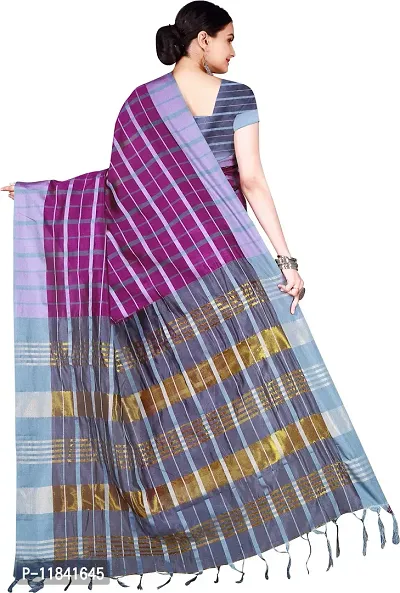 Beautiful Cotton Silk Saree with Blouse piece-thumb3