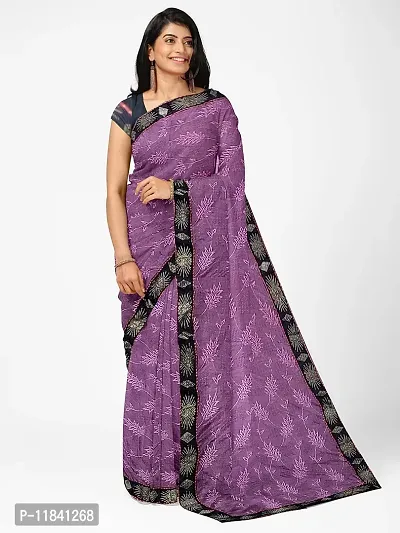 Beautiful Cotton Blend Saree with Blouse piece