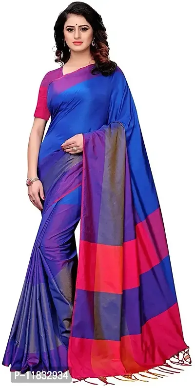 Beautiful Cotton Silk Saree with Blouse Piece