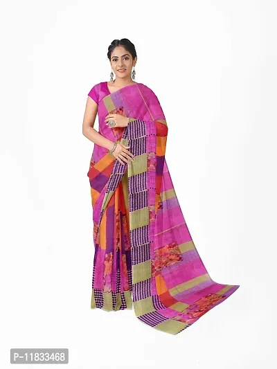 Beautiful Georgette Saree with Blouse Piece-thumb2