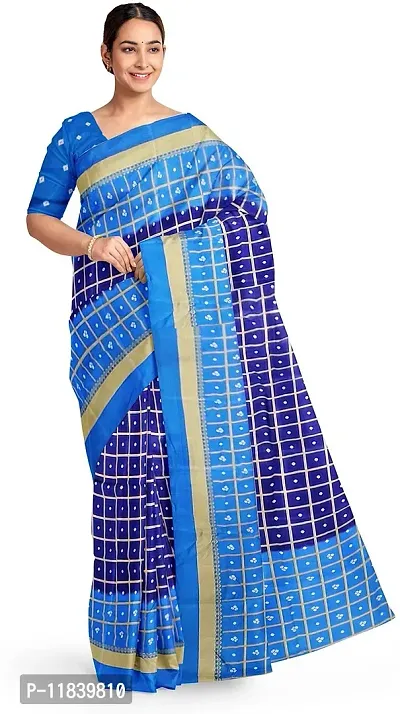 Beautiful Art Silk Saree with Blouse piece-thumb0