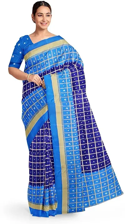 Women Stylish Art Silk Saree with Blouse piece