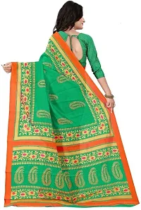 Beautiful Art Silk Saree with Blouse piece-thumb1