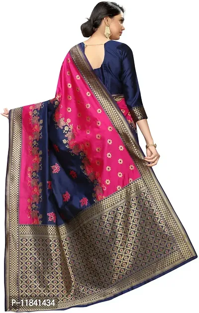 Beautiful Art Silk Saree with Blouse piece-thumb3