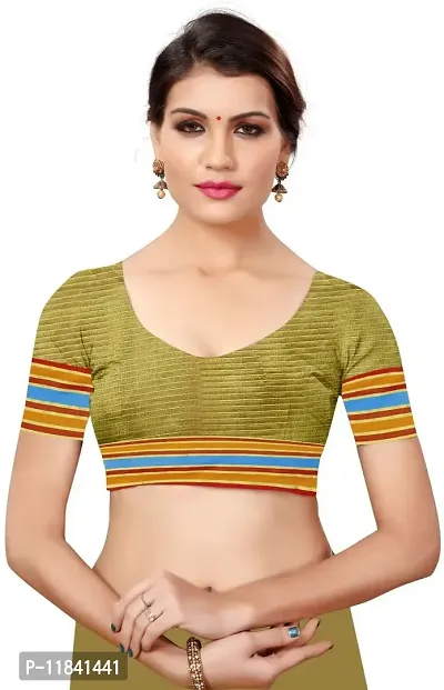 Beautiful Cotton Silk Saree with Blouse piece-thumb4