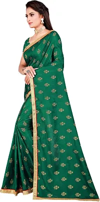 Beautiful Art Silk Saree with Blouse piece-thumb2