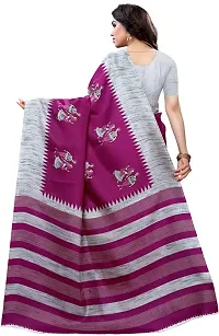 Beautiful Art Silk Saree with Blouse piece-thumb3