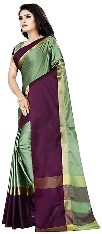 Beautiful Art Silk Saree with Blouse piece-thumb3