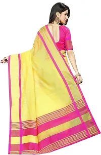 Beautiful Cotton Silk Saree with Blouse Piece-thumb1