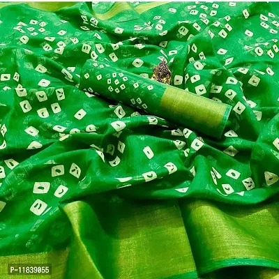 Beautiful Art Silk Saree with Blouse Piece-thumb0