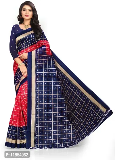 Beautiful Art Silk Saree with Blouse piece-thumb0