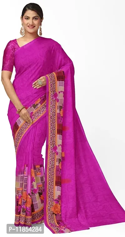 Beautiful Georgette Saree with Blouse piece-thumb0