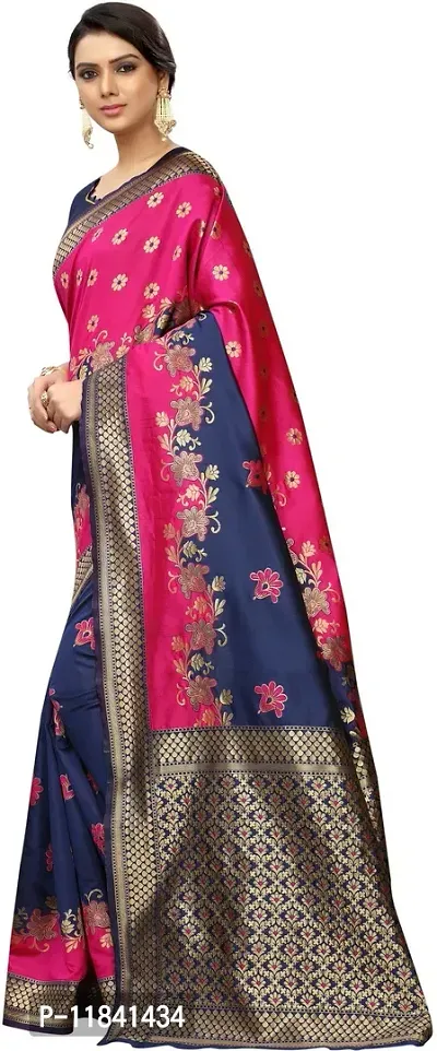 Beautiful Art Silk Saree with Blouse piece-thumb2