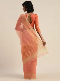 Beautiful Cotton Blend Saree with Blouse piece-thumb1