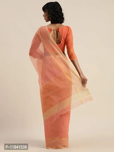 Beautiful Cotton Blend Saree with Blouse piece-thumb2