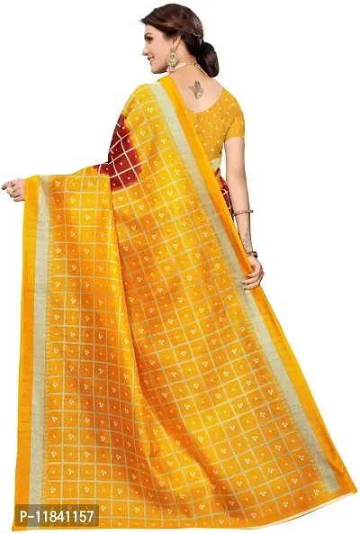 Beautiful Art Silk Saree with Blouse piece-thumb4