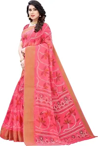 Beautiful Cotton Silk Saree with Blouse Piece-thumb1