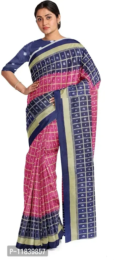 Beautiful Art Silk Saree with Blouse piece-thumb0