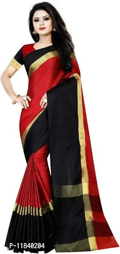 Beautiful Art Silk Saree with Blouse piece-thumb0