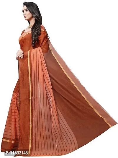 Beautiful Cotton Silk Saree with Blouse Piece-thumb0