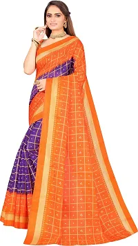 Beautiful Art Silk Saree with Blouse piece-thumb2