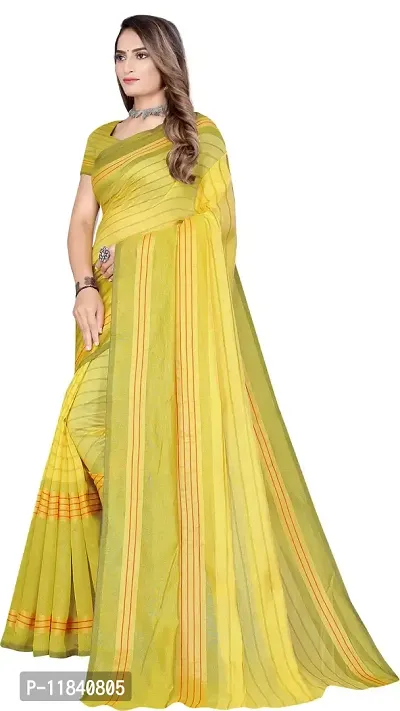 Beautiful Cotton Silk Saree with Blouse piece-thumb2