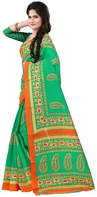 Beautiful Art Silk Saree with Blouse piece-thumb2