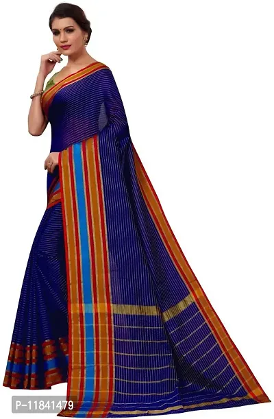 Beautiful Cotton Silk Saree with Blouse piece-thumb3