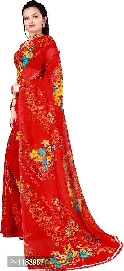 Beautiful Georgette Saree with Blouse piece-thumb3