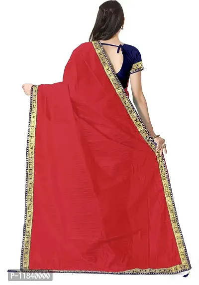 Beautiful Art Silk Saree with Blouse piece-thumb2