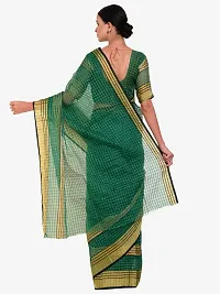 Beautiful Cotton Blend Saree with Blouse piece-thumb1