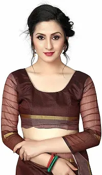 Beautiful Cotton Silk Saree With Blouse Piece Pack Of 2-thumb2