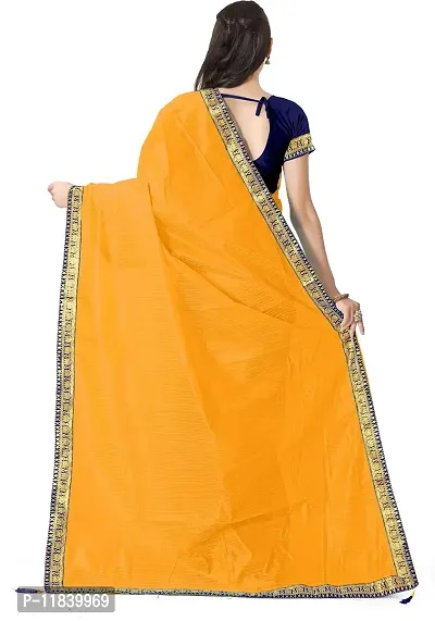 Beautiful Art Silk Saree with Blouse piece-thumb2