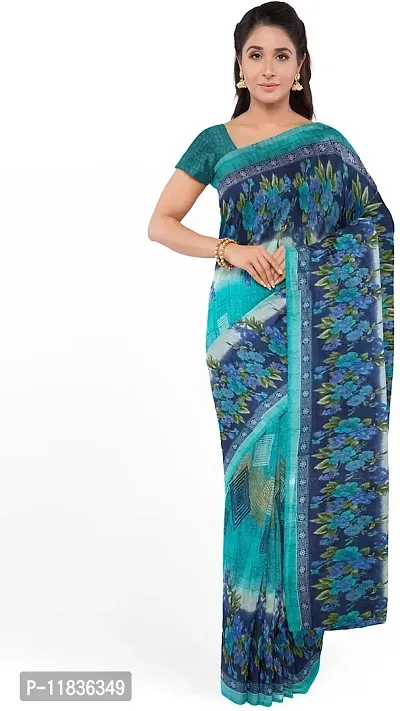 Beautiful Georgette Saree with Blouse Piece-thumb0