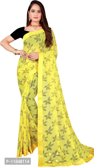 Beautiful Cotton Blend Saree with Blouse piece-thumb0