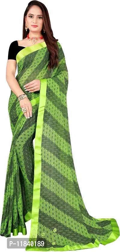 Beautiful Cotton Blend Saree with Blouse piece-thumb0