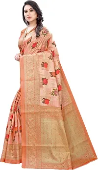 Beautiful Art Silk Saree with Blouse Piece-thumb1