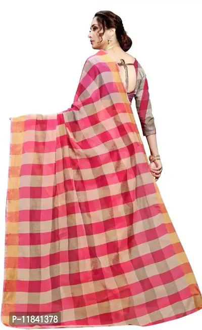 Beautiful Art Silk Saree with Blouse piece-thumb2