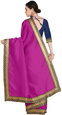 Beautiful Art Silk Saree with Blouse piece-thumb3