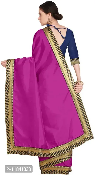 Beautiful Art Silk Saree with Blouse piece-thumb4