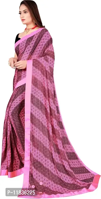 Beautiful Lycra Saree with Blouse Piece-thumb2