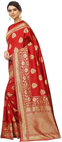 Beautiful Art Silk Saree with Blouse piece-thumb1