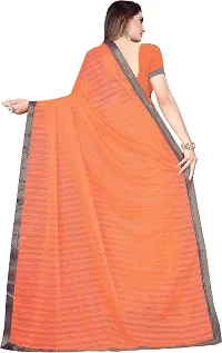 Beautiful Cotton Blend Saree with Blouse piece-thumb2