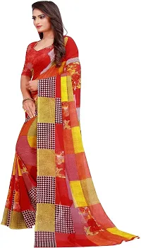 Beautiful Georgette Saree with Blouse Piece-thumb1