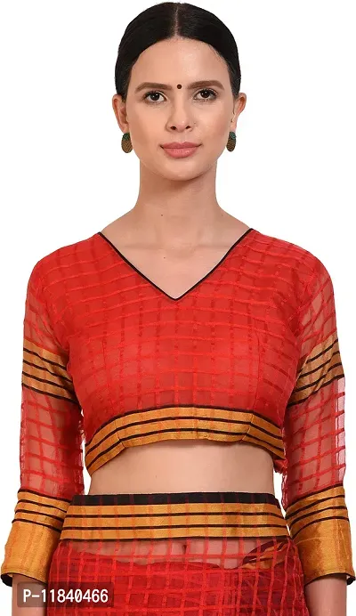 Beautiful Cotton Silk Saree with Blouse piece-thumb4