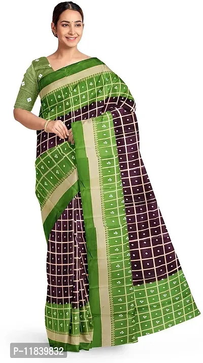 Beautiful Art Silk Saree with Blouse piece-thumb0