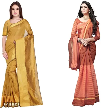 Beautiful Georgette Saree with Blouse Piece Pack Of 2-thumb0